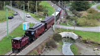 Steam day at Ferrymead by drone - the full version