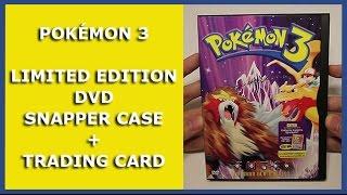 POKÉMON 3 - THE MOVIE - LIMITED DVD SNAPPER CASE + TRADING CARD UNBOXING