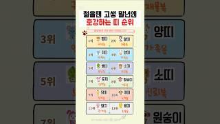 젊을땐 고생 말년에 호강하는 띠 순위 #말년운 #호강 #띠순위 #공감 #운세 #사주 #팔자