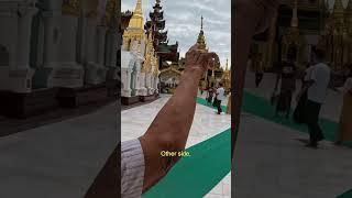 Friendly man shows me famous Myanmar location 