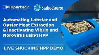 WEBINAR: Automating Lobster and Oyster Meat Extraction & Inactivating Vibrio and Norovirus using HPP