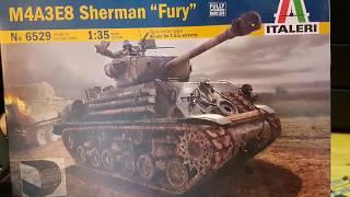 M4A3E8 Sherman "fury" 1/35 italeri part2