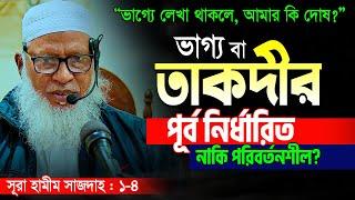 তাকদীর বা ভাগ্য নিয়ে সকল বিভ্রান্তির সেরা সমাধানসূরা হামীম এর নতুন তাফসীর || Allama Mozammel Haque