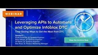 DTC API Webinar Archive
