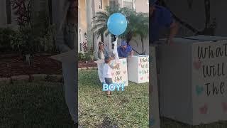 TRIPLETS Gender Reveal Party ️ #boyorgirl #babyshower #genderreveal #genderparty #triplets