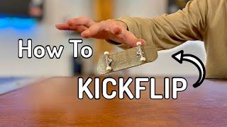 How To Kickflip A Fingerboard