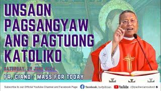 "Unsaon pagsangyaw ang Pagtuong Katoliko" - 6/29/2024 Misa ni Fr. Ciano Ubod sa SVFP.