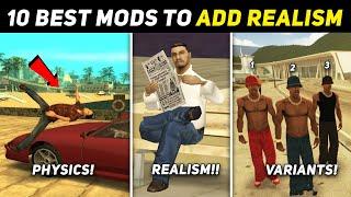 Top 10 BEST Mods To Add Realism In GTA San Andreas | GTA SA Mods