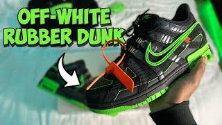 OFF-WHITE RUBBER DUNK “GREEN STRIKE” (Shoe Review + On Feet Outfit)