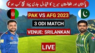 Pakistan Vs Afghanistan Odi Series Schedule | Pak Tour Of Afg Schedule 2023 | Pak Vs afg 2023