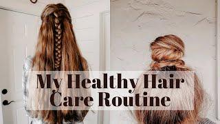 I ONLY WASH MY HAIR ONCE A WEEK! My Healthy Hair Care Routine | Simple Shampoo + Conditioner Recipes