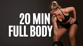 20 MIN Full Body Workout with Dumbbell - No Repeat, Compound Movements