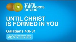 Until Christ is Formed in You / Galatians 4:8-31 / Chicago UBF