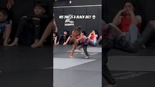 His dad is a black belt in Jiu jitsu #jiujitsu #wrestling #mma #ufc #grappling #kids