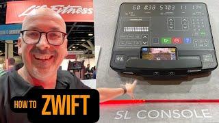 How To Zwift On A Life Fitness Aspire Bike With SL Console