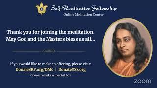 Meditation and Energization Exercises in English — led by an SRF monastic