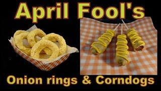 Food that Fools! Corn Dogs and Onion Rings -with yoyomax12