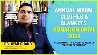Message State Liaison Officer NSS Dr Nemi Chand| Festival of Sharing-11|Warm Clothes Donation Drive
