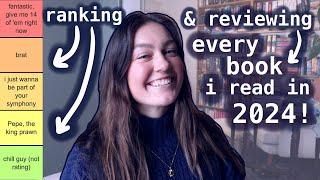 ranking and reviewing ALL 104 BOOKS i read in 2024, from worst to best️