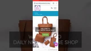 How to Place an Order on Daily Needs Online Shop