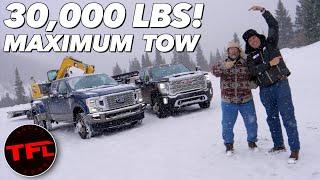 Only One Truck Crushes It! 2020 Ford F350 vs GMC 3500 HD vs The World's Toughest Towing Test!