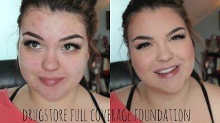 Full Coverage DRUGSTORE Foundation Routine