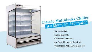 Multideck display open chiller/ cooler