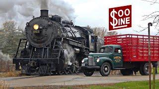 SOO Line 2-8-2 Mikado #1003 in 4K