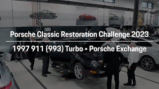 Porsche Restoration Challenge 2023 - 911 (993) Turbo in Basalt Black - Porsche Exchange