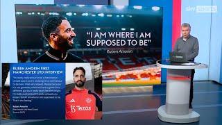 JUST IN️ RUBEN AMORIM FIRST MANCHESTER UNITED INTERVIEW | Man united news | EXCLUSIVE SKY SPORTS 