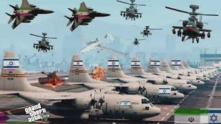 Irani Fighter Jets & Tanks Attack on Israeli International & Military Airport of Tel-Aviv - GTA 5