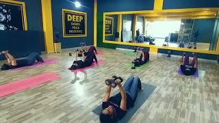 after zumba worout @ deep fitness Mysore ###ladies batch...