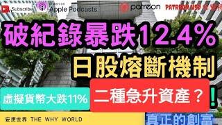 突發!日股盤中觸發熔斷機制 | 二種資產急升 | 韓股一度暫停交易 | 美國nvda夜期急跌14% | 股災將近來臨