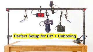 How to Build the Ultimate Overhead Camera Rig – DIY, Unboxing & Vlog Setup (2025)