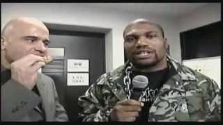 Bas Rutten steals Quinton Rampage Jackson's chicken!! - SERIOUS PIMP "Camo" Jacket