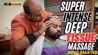 ReikiMaster DeepTissue Intense Head Massage ASMR #IndianBarber #sensoryoverload #relaxationmassage