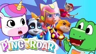 Ping & Roar Watch DRONECATS! ️  | Our BRAND NEW Series! | Superhero Cartoon! ‍️ | OUT NOW!