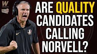 Quality Candidates Calling Norvell? | FSU Football | Jeff Cameron Show | Warchant TV #FSU