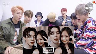 BTS REACTION TO JENMIN (JIMIN&JENNIE) SWEET MOMENTS