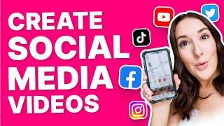 How to Make Social Media Videos | START TO FINISH!