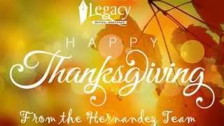 The Hernandez Team Wished You a Happy Thanksgiving!