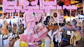 Travel Vlog | Washington DC | Real Life Yumi | Wearing Kawaii Outfits In Public