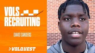 Tennessee football recruit ⭐️⭐️⭐️⭐️⭐️ David Sanders talks after first of 2 straight Tennessee visits