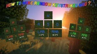 HOW TO GET KEYSTROKES MOD in Minecraft 1.8!(download in description)