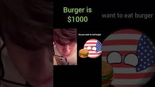 The guy is give a card #countryballs #usa #card #guy #burger #dollar #animation #edit #memes #shorts