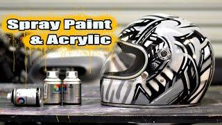 Custom Painting a Helmet | Freehand Line Work