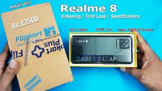 Realme 8 Unboxing /First Look | 4Gb 128Gb | Realme 8 Review / Specifications