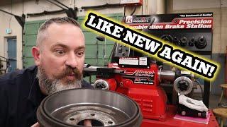 How to machine drum brakes.