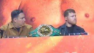 Saul Canelo Alvarez FIRST LOCKS EYES w William Scull in New York #canelo #williamscull