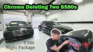 Chrome Deleting two Mercedes-Benz S 580's (Night Package)